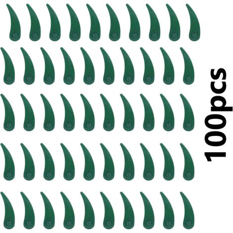 Aiperq Pack of 100 Replacement Plastic Blades for Bosch Durablade Art 23-18 LI and Art 26-18 LI Grass Trimmers (1/3)