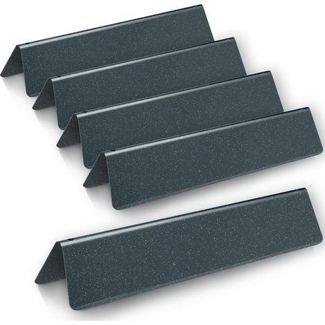 Barra aromatizzante 7636 da 38,9 cm in smalto porcellanato, ricambio per accessori per barbecue a gas, compatibile con Weber Spirit I e II E-310/320/330, S-310/320/330 (con manopole bruciatore anterio