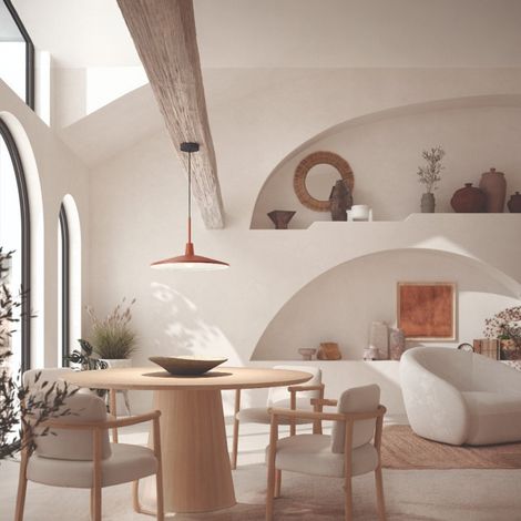 Suspension cuisine métal terracotta D43 cm DENVER (1/3)