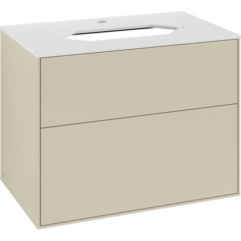 Villeroy & Boch Finion meuble sous lavabo, 2 tiroirs, lavabo au