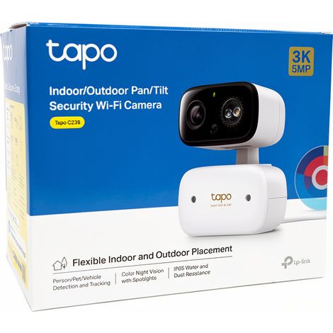 Filiyano-Caméra de surveillance réseau TP-Link Tapo C236 pour intérieur et extérieur, résolution 2304 x 1296 (1/2)
