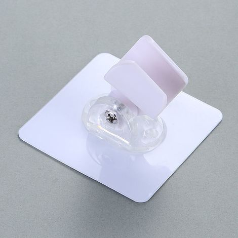Adjustable wall-mounted shower head bracket (1 piece) - White (1/5)