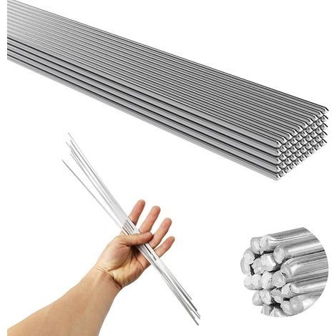 Baguette de Soudure, 50 pièces électrodes de soudage soudure en aluminium à basse température de 2,0 mm - Tiges de soudure faciles à fondre - Résistance à la corrosion (33 cm) (1/5)