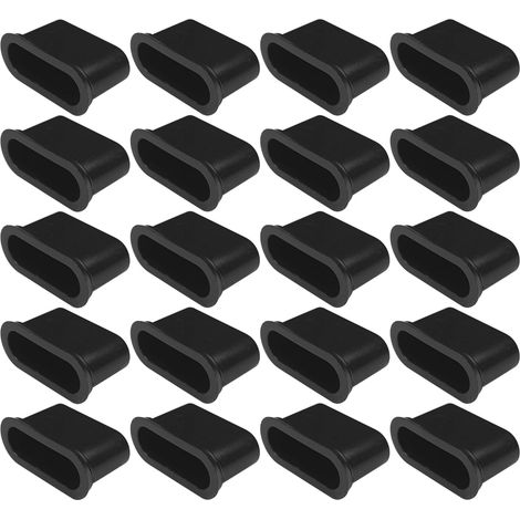 Cyclingcolors – 20x embouts support de latte 38mm à encastrer en plastique noir – Installation rapide – Compatible avec sommiers en bois (1/3)