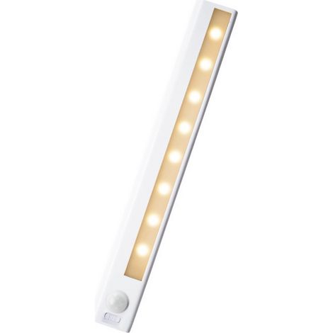Lampe LED avec capteur de mouvement pour placard, 3000-6500K, fonctionne à piles, veilleuse pour cuisine, salle de bain, garde-robe, couloir (1/5)