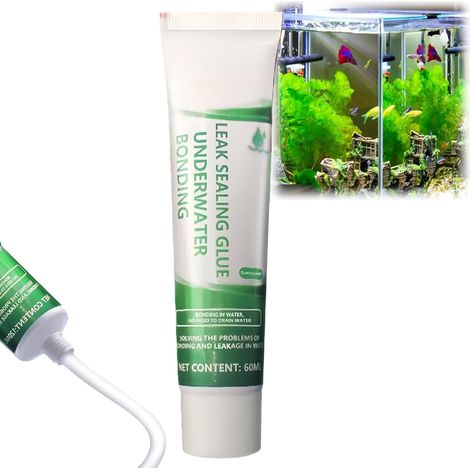 Transparent Silicone Glue,Silicone Aquarium Transparent,Colle Etanchéité Eau,Glue Rustine Piscine,Colle pour Piscine for Kitchens,Colle Sous l'Eau for Aquariums,Bathrooms (1/5)