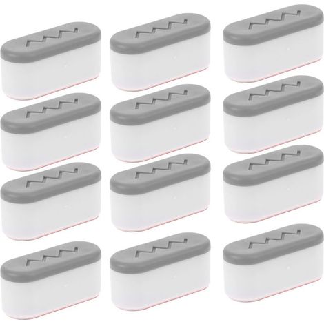12 pièces Tampons Rehausseurs Siège Toilette Silicone Antidérapants Cales pour Abattant Wc Confortable et Stable Adaptés Garçon Fille et Seniors (1/5)