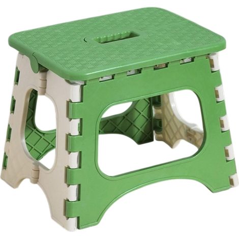 Tabouret-Pliable,Tabouret-Pliant pour Enfants et Adultes jusqu'à 120kg,Revêtement-antidérapant - Poignée-de-Transport - Ultra-léger (1/5)