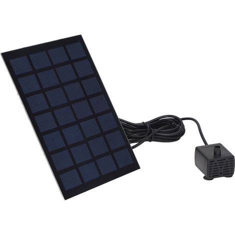 Pompe solaire pour fontaine à entraînement direct, 6 buses, faible consommation d'énergie, fontaine flottante solaire pour jardin, 7 V (1/5)