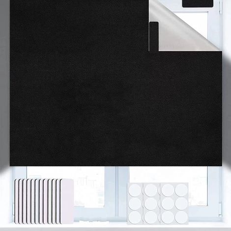 Occultant sans Perçage 150x200cm, Découpable Tissu Occultant Isolation Thermique pour 100%, Portable Rideaux Occultants Thermiques, Convient pour bébé Chambre