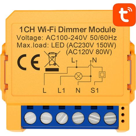 Interruptor de pared WiFi inteligente Avatto DMS16-2 de Tuya (1/2)