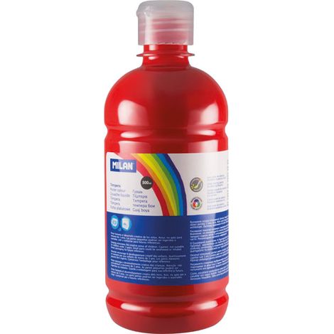 BOTELLA 500ML TEMPERA BERMELLON MILAN 03630