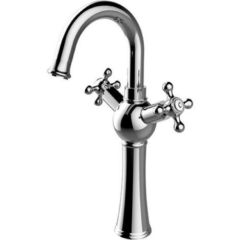 Robinet de lavabo haut Besco rétro chromé (1/2)