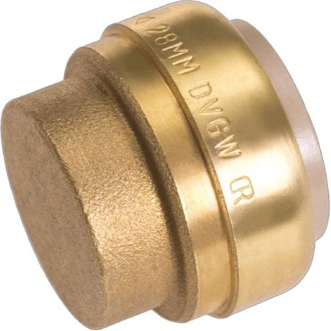 Ibp Bänninger – Bouchon B Push à clipser Ø28 – Raccord de robinetterie pour tubes cuivre – Installation rapide sans flamme – Applications rénovation (1/4)