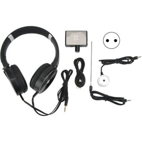 Amplificateur de son haute intensité avec casque, chantier, détection de fuites de conduites d'eau souterraines