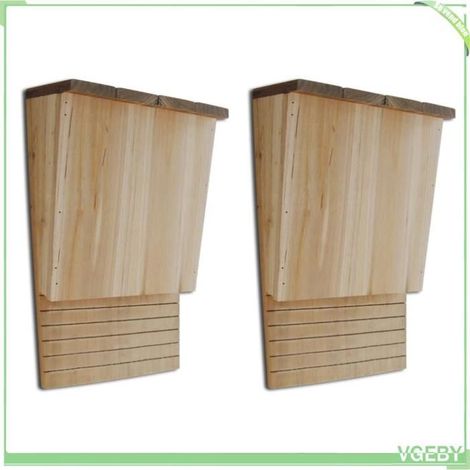 41293 Maison pou chauve-souris 22 x 12 x 34 cm Ensemble de 2 (1/5)