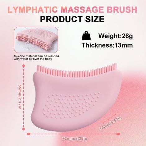 Brosse De Massage Lymphatique - Outil En Silicone Pour Drainage Facial Et Sculpture Visage - 1 Piece (1/5)