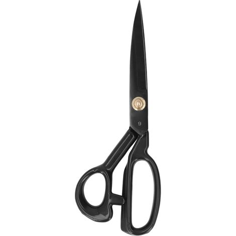 Ciseaux de coupe ergonomiques professionnels robustes de 9 pouces en acier à haute teneur en manganèse, adaptés aux tissus, aux travaux manuels et au cuir. (1/5)