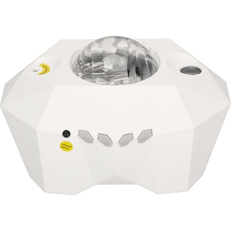 Projecteur d'aurores boréales, lampe projecteur d'étoiles avec haut-parleur et minuterie à activation sonore pour la décoration de la chambre à coucher.