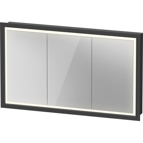 Duravit L-Cube Spiegelschrank mit LED-Beleuchtung, 3 Türen,