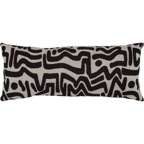 Cuscino mira 30x80cm bianco e nero - Atmosphera créateur d'intérieur