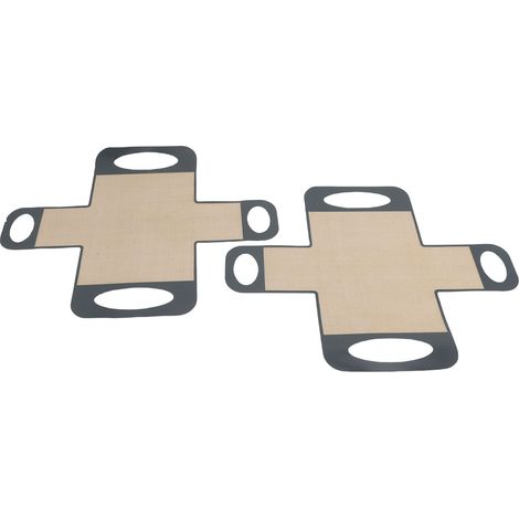 Stampo in silicone per pane, 2 pezzi, riutilizzabile, antiaderente, strumento per trasferire l'impasto durante la cottura, nero. (1/2)