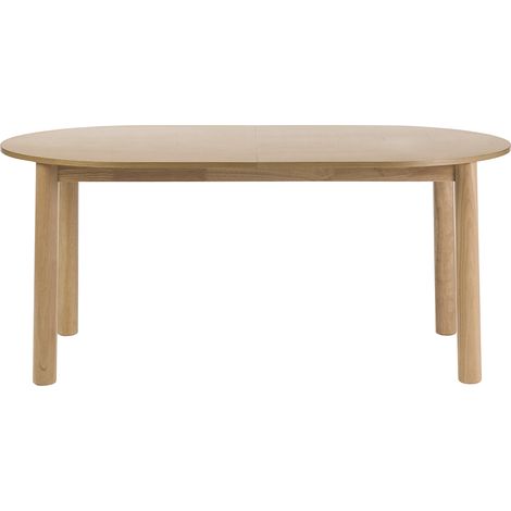 Tavolo da pranzo ovale allungabile in legno chiaro frassino L180-230 cm CLAUDIE