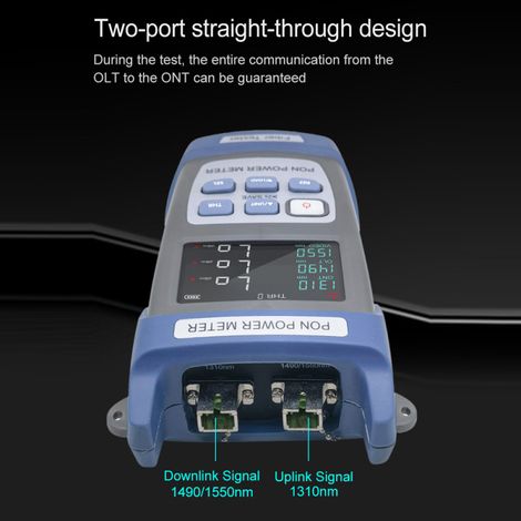 Testeur de puissance portable PON pour fibre optique, ingénierie réseau, stockage de données, 1310 nm, 1490 nm, 1550 nm, vidéo, FTTX, ONT, OLT, appareil de mesure de signaux