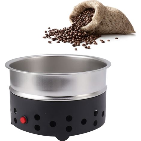 Cafetera eléctrica de acero inoxidable para enfriar granos de café de 5 mm con cesta de filtro de 21 cm. (1/5)