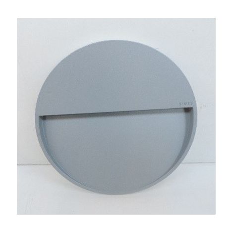 Encastré mural extérieur LED 12.5W alu gris rond Ø 220mm indirect 4000K 405lm 230V IP65 SKILL SIMES S.6280N.14