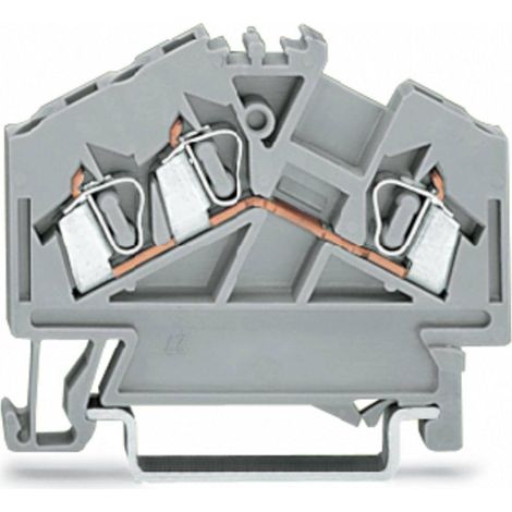 Connecteur de barre omnibus à 3 fils 2,5 mm² gris 280-641 (1/3)