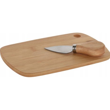 Planche à fromage en bambou avec couteau 12 x 20 cm (1/3)