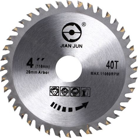 QAZQA Lame de scie circulaire 205x20mm – 60T –Pour stratifié - Universelle (1/5)