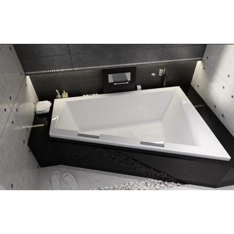 Baignoire d'angle DOPPIO 180x130 cm version Gauche