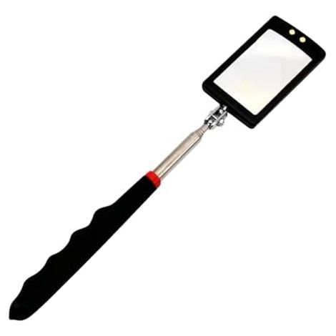 Miroir d'inspection de voiture, extensible, avec tête pivotante, pour véhicules, SUV, camions, camping-cars, monospaces, pickups, entretien la maison et l'appartement carré -