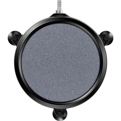 Disque de pierre à air de 8 pouces avec coque et ventouse pour pompe de réservoir d'aquarium hydroponique (1/5)