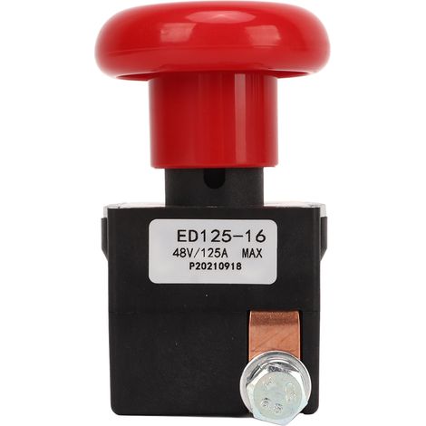 Not-Aus-Schalter als Ersatz für die meisten Gabelstapler, 48V 125A Not-Aus-Schalter aus Metalllegierung. (1/5)