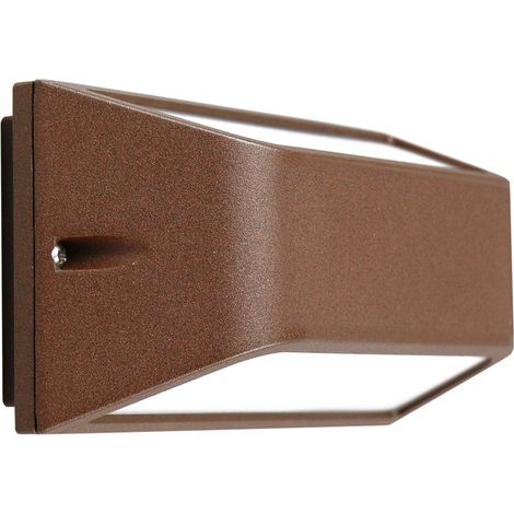 Applique led da parete mod. Lagos colore corten