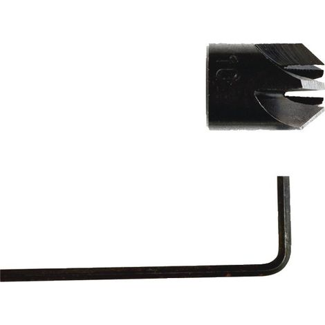 Fraise couronne PROJAHN 33610 Ø 10 mm, tige cylindrique, 4 arêtes 45°