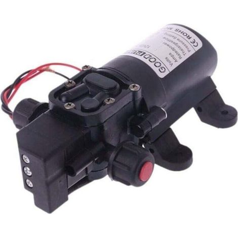 Pompe à eau pour camping car 12 V DC 12 V 70 W 130 PI 6 L/min Pompe à eau haute pression Pompe d'amorçage à membrane Pompe à eau po (1/4)