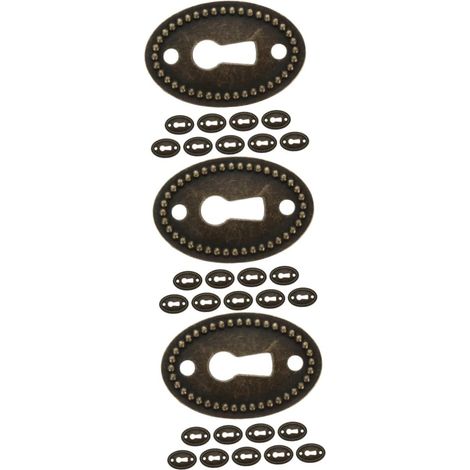 LALAFINA Lot de 30 plaques recouvrement ovales antiques pour (1/5)