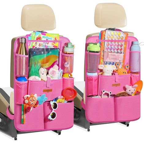 Autositz Organizer Rücksitzschutz wasserdicht 11 Zoll Tablet 2 Rosa (1/5)