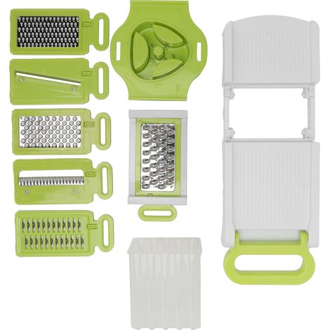 Hachoir à légumes multifonctionnel, pliable, pour oignons, pommes de terre, concombres, carottes et fruits (1/5)