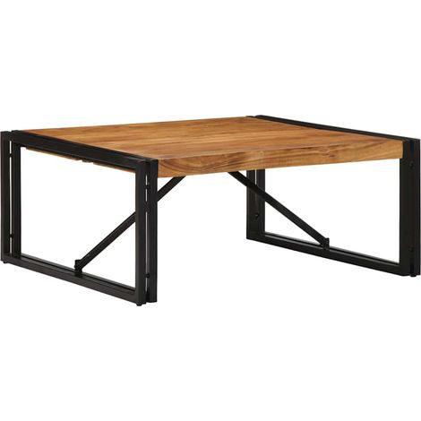 Couchtisch 80x80x35 cm Massivholz Akazie