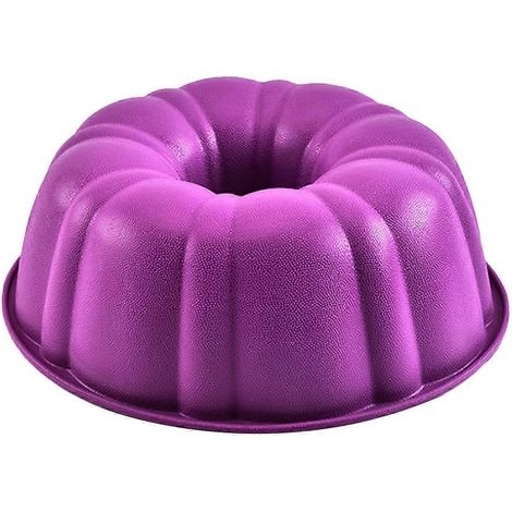 Moule à gâteau rond en silicone en forme de citrouille (couleur aléatoire), 25 cm de diamètre (1/5)