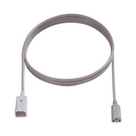 BACHMANN Extensión H05VV-F 3G1.00 3, 0m gris C14/C13, 356.975