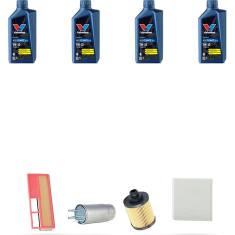 Kit tagliando 4 FILTRI e 4L OLIO compatibile con Alfa Romeo Mito (955) 1,3 jtdm 66kw dal 2009 (1/5)