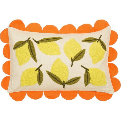 Mica Decorations Coussin décoratif Blanc cassé H10xl45xL65cm (1/5)