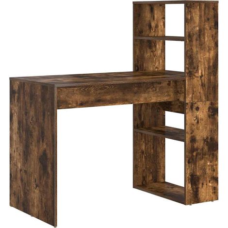 Maison Exclusive - Schreibtisch Geräucherte Eiche 113 x 54 x 120
