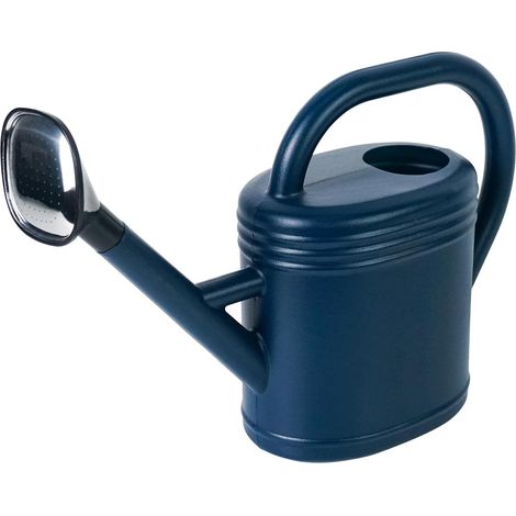 Gießkanne, Kunststoff-Gießkanne, mit langem Ausguss und abnehmbarem Sprühkopf, Fassungsvermögen 0,8 Gallonen/3 Liter, geeignet für Zimmerpflanzen und Gartenblumen (Blau)